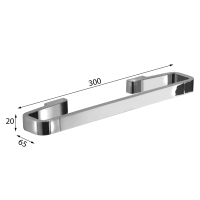 Gedy SAMOA držiak uterákov 300x65mm, chróm A8213013
