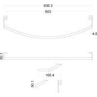 GSI PURA čelný držiak uterákov 82cm, chróm PAPR82