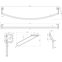 GSI PURA čelný držiak uterákov 102cm, chróm PAPR102