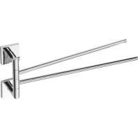 Sapho X-SQUARE dvojitý držiak uterákov otočný 420mm, chróm XQ405