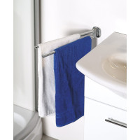Aqualine RUMBA dvojitý držiak uterákov otočný 450mm, chróm RB121