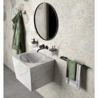 Gedy SAMOA držiak uterákov 450x65mm, čierna mat A8214514