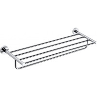 Sapho X-ROUND E polička na uteráky s hrazdou 600mm, chróm XR415