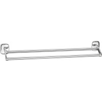 Aqualine RUMBA dvojitý držiak uterákov 600x114mm, chróm RB111