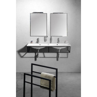 Sapho SKA stojan na uteráky 550x790x200mm, čierna mat SKA301