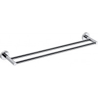 Sapho X-ROUND E dvojitý držiak uterákov 600x110mm, chróm XR423