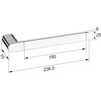 Sapho FLORI držiak uterákov otvorený, biela mat RF006/14