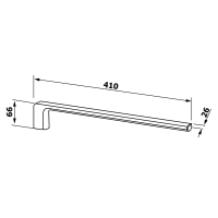 Gedy PIRENEI pevný držiak uterákov 410mm, chróm PI2213