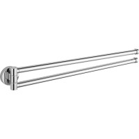 Aqualine SAMBA dvojitý držiak uterákov otočný 450mm, chróm SB121
