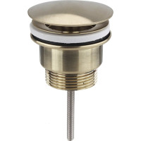Sapho Umývadlová výpusť 5/4“, neuzatvárateľná, veľká krytka, hr.10-55mm, zlato mat 542.742.5GB