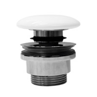 GSI GSI umývadlová výpusť 5/4“, click-clack, keramická zátka, biela PCS11