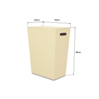 KOH-I-NOOR ECO PELLE kôš na bielizeň 43x48x26cm, krémová 2462CR