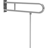 Sapho HANDICAP madlo sklopné s opornou nohou 813mm, nerez lesk XH523