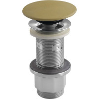 Sapho Umývadlová výpusť 5/4“, click-clack, betónová zátka, žltá FG922