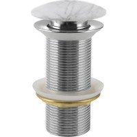 Sapho BLOK umývadlová výpusť 5/4“, click-clack, zátka biela carrara, mat 2401-941