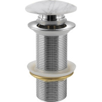 Sapho BLOK umývadlová výpusť 5/4“, click-clack, zátka biela carrara, mat 2401-941