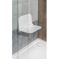 Aqualine DINO sklopné sedátko do sprchového kúta, 37, 5x29, 5cm, biela DI82