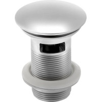Sapho MINIMAL umývadlová výpusť 5/4“, click clack, veľká krytka, nerez mat MI057