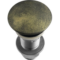 Sapho Umývadlová výpusť 5/4“, click-clack, betónová zátka, zlato FG918
