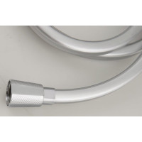 Sapho QUADROFLEX plastová sprchová hadica hranatá, 150cm, strieborná/chróm 1208-13