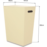 KOH-I-NOOR ECO PELLE kôš na bielizeň 47x60x30cm, krémová 2463CR