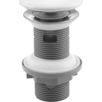 Isvea Umývadlová výpusť 5/4“ na prepad, click-clack, keramická zátka, hr.20-70mm, biela 38TP0171I