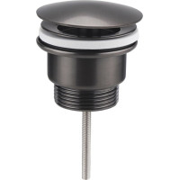 Sapho Umývadlová výpusť 5/4", neuzatvárateľná, veľká krytka, hr.10-55mm, gun metal 542.742.5GM