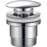 Bruckner Umývadlová výpusť 6/4“, click-clack, veľká zátka, hr.10-60mm, chróm 151.317.1