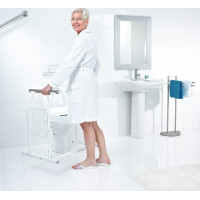 Ridder HANDICAP oporné mobilné madlá k WC, biela A0110101