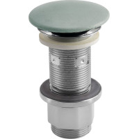 Sapho Umývadlová výpusť 5/4“, click-clack, betónová zátka, zelená FG923