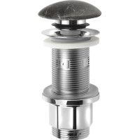 Sapho BLOK umývadlová výpusť 5/4“, click-clack, zátka matný tmavý kameň 2401-911