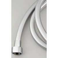 Sapho QUADROFLEX plastová sprchová hadica hranatá, 150cm, strieborná/chróm 1208-13