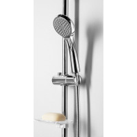 Bruckner Sprchová súprava s mydelničkou, posuvný držiak 645mm, hadica 1500mm, chróm 621.200.1
