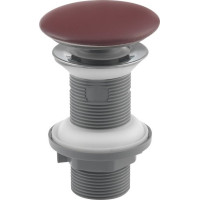 Isvea Umývadlová výpusť 5/4“, click-clack, keramická zátka, hr.20-70mm, maroon red 38TP0169I