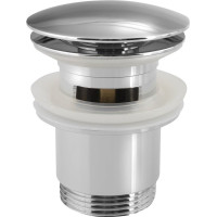 Sapho Umývadlová výpusť 5/4“, click-clack, veľká zátka, hr.30-45mm, chróm CV1007