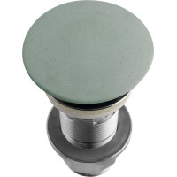Sapho Umývadlová výpusť 5/4“, click-clack, betónová zátka, zelená FG923