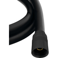 Sapho SOFTFLEX plastová sprchová hadica, 150cm, čierna mat 1208-17