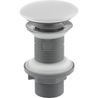 Isvea Umývadlová výpusť 5/4“, click-clack, keramická zátka, hr.20-70mm, biela mat 38TP0166I