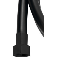 Sapho SOFTFLEX plastová sprchová hadica, 200cm, čierna mat 1208-27