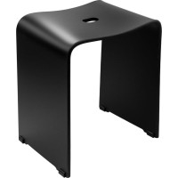 Ridder TRENDY kúpeľňová stolička 40x48x27,5cm, čierna mat A211110
