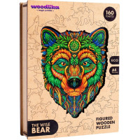 WOODLIKA Drevené puzzle Múdry medveď 160 dielikov