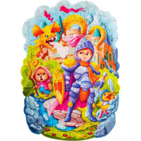WOODLIKA Drevené puzzle Statočný rytier 120 dielikov