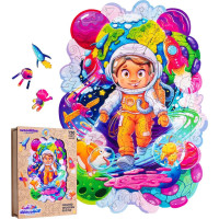 WOODLIKA Drevené puzzle Vesmírny dobrodruh 120 dielikov