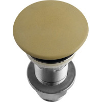 Sapho Umývadlová výpusť 5/4“, click-clack, betónová zátka, žltá FG922