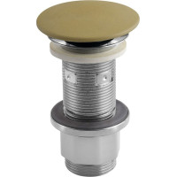 Sapho Umývadlová výpusť 5/4“, click-clack, betónová zátka, žltá FG922
