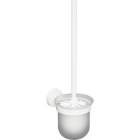 Sapho X-ROUND WHITE WC kefa závesná, mliečne sklo, biela mat XR303W
