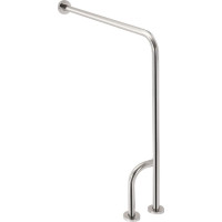 Sapho HANDICAP oporné madlo ĽAVÉ 800x850mm, nerez lesk XH526
