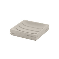 Gedy QUADROTTO mydlenka na postavenie, tortora QU1166