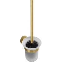 Sapho X-ROUND GOLD WC kefa závesná, mliečne sklo, zlato mat XR303GB