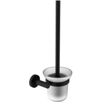 Sapho X-ROUND WC kefa závesná, mliečne sklo, čierna mat XR323B